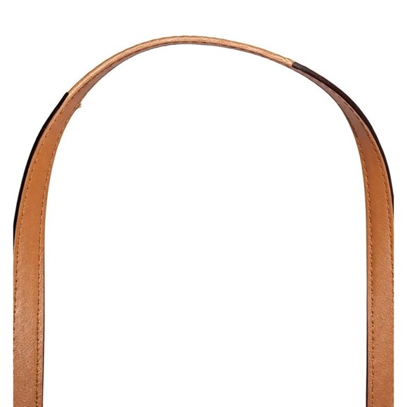 Michael Kors Winston Medium Signature Tote Vanilla Acorn Brown Zip w/ - Picture 15 of 15
